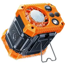 SheZi 携帯用ハンディファン【半導体冷却・アウトドア・首掛け・充電式・強力風】