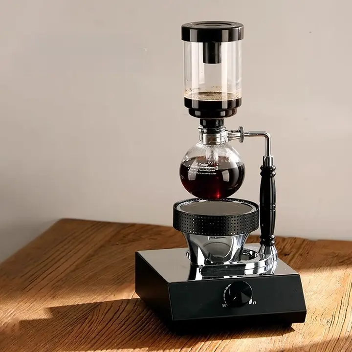サイフォン コーヒーメーカー 家庭用 コンパクト ハロゲンヒーター付き セット 「Bincoo」