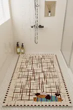 バスマット 滑り止め カット自由 水はけ良好 転倒防止 ループマット シャワーマット トイレマット キッズ 男の子 女の子