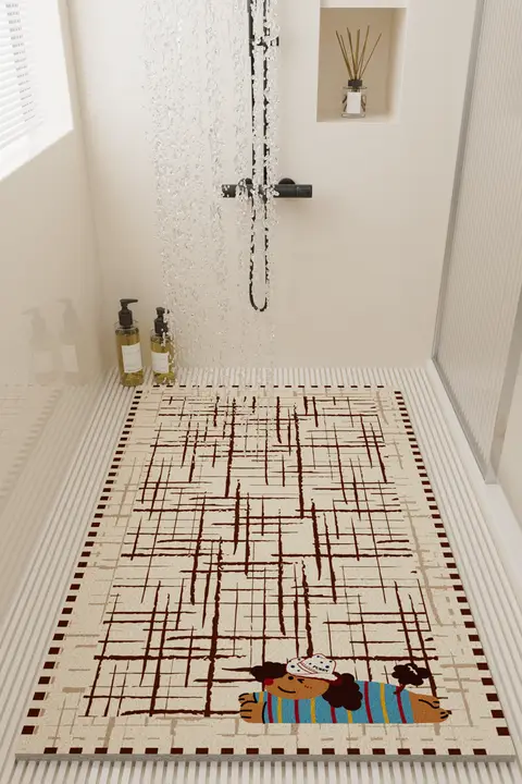バスマット 滑り止め カット自由 水はけ良好 転倒防止 ループマット シャワーマット トイレマット キッズ 男の子 女の子