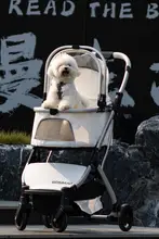 BOSIMAO ペット用キャリーカート【コックピット分離可能・ワンクリック折りたたみ・小型犬用】