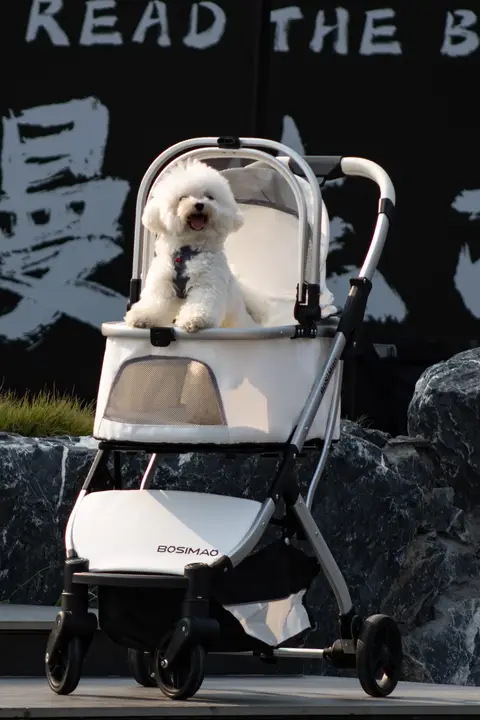 BOSIMAO ペット用キャリーカート【コックピット分離可能・ワンクリック折りたたみ・小型犬用】