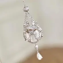白水晶 星型デザインのネットバッグ吊り下げネックレス【伸縮可能・アクセサリー】
