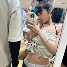 ヴィンテージ風 ブラックストライプメッシュ切替ミディスカート【夏用・デザイン性高い・女性用】