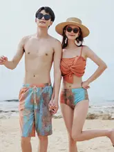 カップル用ビキニ水着【セパレート・リゾート・ビーチ・温泉・三点セット】（セットアップ対応）