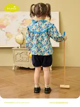 セットアップ キッズ ガールズ トップス ショートパンツ 雲柄 おしゃれ 春 秋「moimoln」