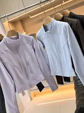 秋冬用 レディース フリース保温 タイトフィット ランニングジャケット【ジッパー付き・長袖・ヨガ対応】