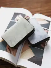 極上の柔らかさの牛革製ミニ財布【ファスナー付き・コインポケット・カード収納】