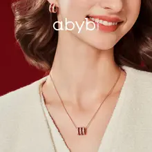 ネックレス レディース 華奢 カーブライン 開運 エレガント 誕生日プレゼント 彼女へのギフト「abyb」