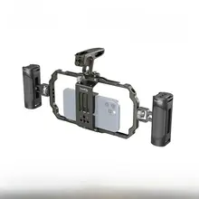 スマホ用ダブルハンド撮影キット【ウサギ型グリップ・iPhone、Android対応・三脚付き・Bluetoothリモコン】（セットアップ対応）