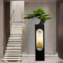 リアルなグリーンプランツのインテリア飾り【玄関やリビングに最適・モダンデザイン・松の木】