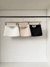 高級感漂うハイウエストミディスカート【リボン付き・シンプルデザイン】（セットアップ対応）