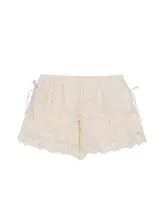 リボン付き レース セーフティパンツ【夏用・薄手・ゆったりしたデザイン・カジュアルショートパンツ】