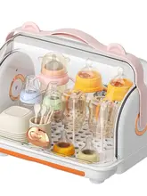赤ちゃん用ボトル収納ラック【防塵・水切り機能付き・食器収納用】