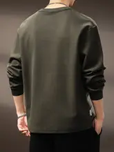 長袖Tシャツ メンズ  ヘビーオンス 厚手 クルーネック ポケット付き シンプル アメカジ オーバーサイズ ルーズ 上質 秋 インナー 着回し