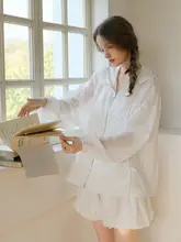 白色日焼け防止フード付き薄手ジャケット【ゆったりデザイン・ジッパー式・ラルフパンツ付き】（セットアップ対応）