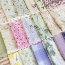 花柄デザインのスクエアヘアバンド【DIY用・布製・田園風】