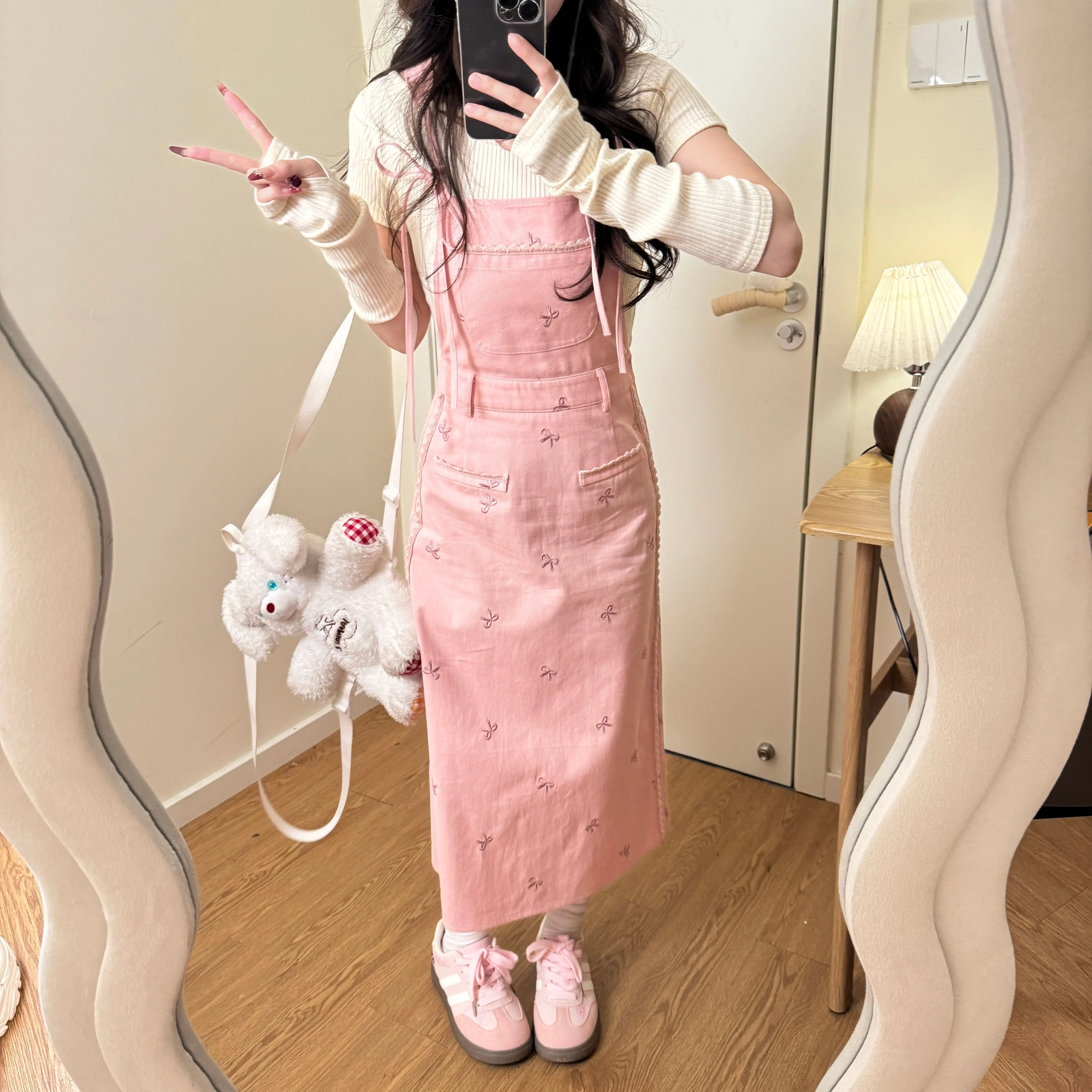 バック ピンクのファッションアイテムとは？少女風の全棉背带裙の実用性とシーン別活用法
