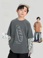 春季新作 子供用プリントTシャツ【グラフィック・長袖・おしゃれなデザイン】（セットアップ対応）