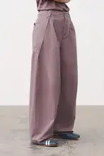 フィットのヴィンテージ風レディースクロップドパンツ【ウォッシュ加工・夏用】