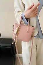 高級感のあるDIY手編みバッグ【手縫い・ショルダーバッグ】（セットアップ対応）