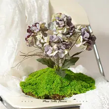 ミニテーブル用造花アレンジ【グリーン装飾・デスクコーナー用・フェイクフラワー】