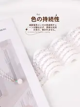 パールチェーン付きハンドメイドフラワーピアス＆ロングネックレス【DIY素材・タッセルデザイン】