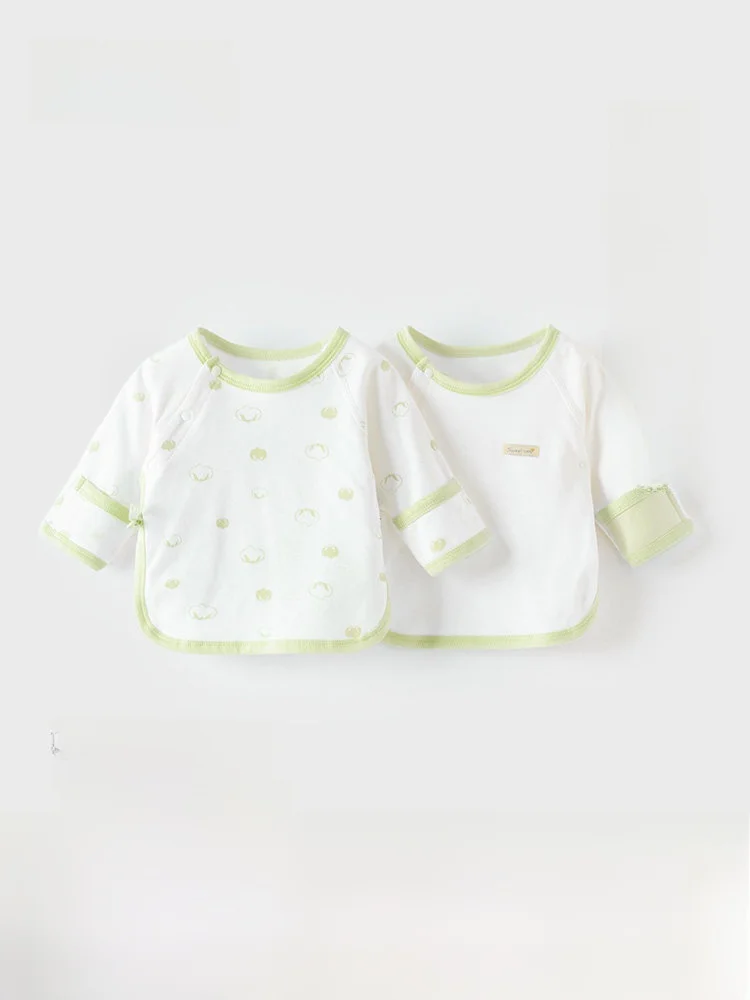 春秋用の薄手長袖ベビー服：5ヶ月児向けの純綿肌着選びの実際