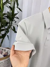 涼感テクノロジー！抗菌加工のビジネスカジュアル半袖ポロシャツ【男性用・通気性・多用途】
