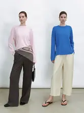 万能なビスコース素材のタイトTシャツ【スリムフィット・ストレートシルエット】（セットアップ対応）