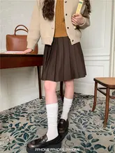 グレーの百褶スカート【ウール素材・冬用・女子高校生スタイル】