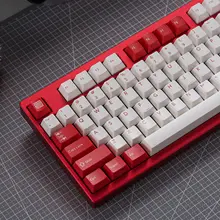 アテナにインスパイアされた猫頭フレームのメカニカルキーボード【赤白・ホットスワップ対応】
