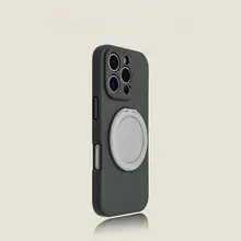 液体シリコン製マグネット式360度回転スマホスタンド【横置き・縦置き対応・衝撃吸収】