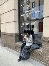 極上の柔らかさのバルキーVネックニットカーディガン【秋冬・した雰囲気】