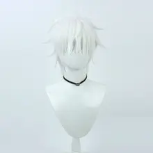 コスプレ用 五条悟風ウィッグ【白色・ふんわりトップ】