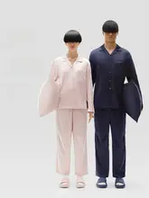 Bananain 極上の柔らかさのシルクパジャマ【男女兼用・アイスシルク・ホームウェア】（セットアップ対応）