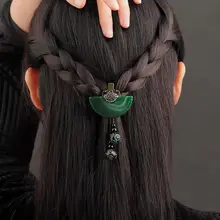 優雅な古風緑色ヘアクリップ【復古デザイン・中式ヘアアクセサリー】