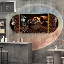 カフェ用壁掛けアート【創意デザイン・高級感・コーヒーショップ用】