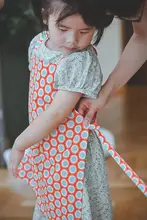 エプロン 幼児 夏 キッチン 綿 防水