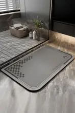 吸水性と防滑性に優れた浴室用マット【厚手・極上の柔らかさ・トイレ用】