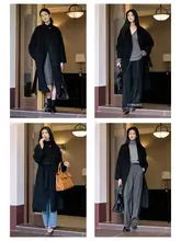 Jicouture 全羊毛リバーシブルコート【冬用・クラシックデザイン・女性用】