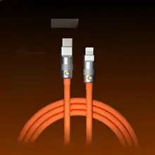 GeekCable 27W対応 iPhone用充電データケーブル【手作り・シリコン製・PD急速充電】