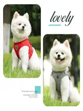 光るデザインの小型犬用ハーネス【トイプードル対応・散歩用・猫兼用】