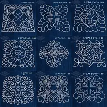 手作りDIYツール キルトパッチワーク用透明テンプレート【刺繍・描画用】