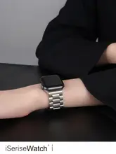 Apple Watch対応 メタルチェーンバンド【通気性・創造的デザイン・スタイリッシュ】