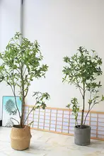 和風デザインのフェイク植物【床置き用・ホテルやリビングに最適・プラスチック製鉢】