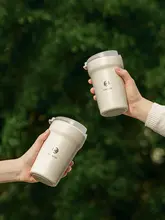 タイモ ステンレスコーヒーマグ【保温機能・持ち運び便利・防漏陶器コーティング内蔵】