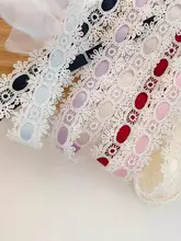 高級レースフリルのフランス風ロリータバタフライリボン装飾用材料【DIY用・ドリーミーなドレス装飾】