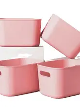 プラスチック製デスクトップ収納ボックス【おもちゃ・スナック用・長方形】