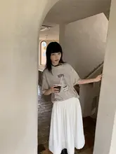 染色加工の遊び心ある印刷Tシャツ【短袖・カジュアル】
